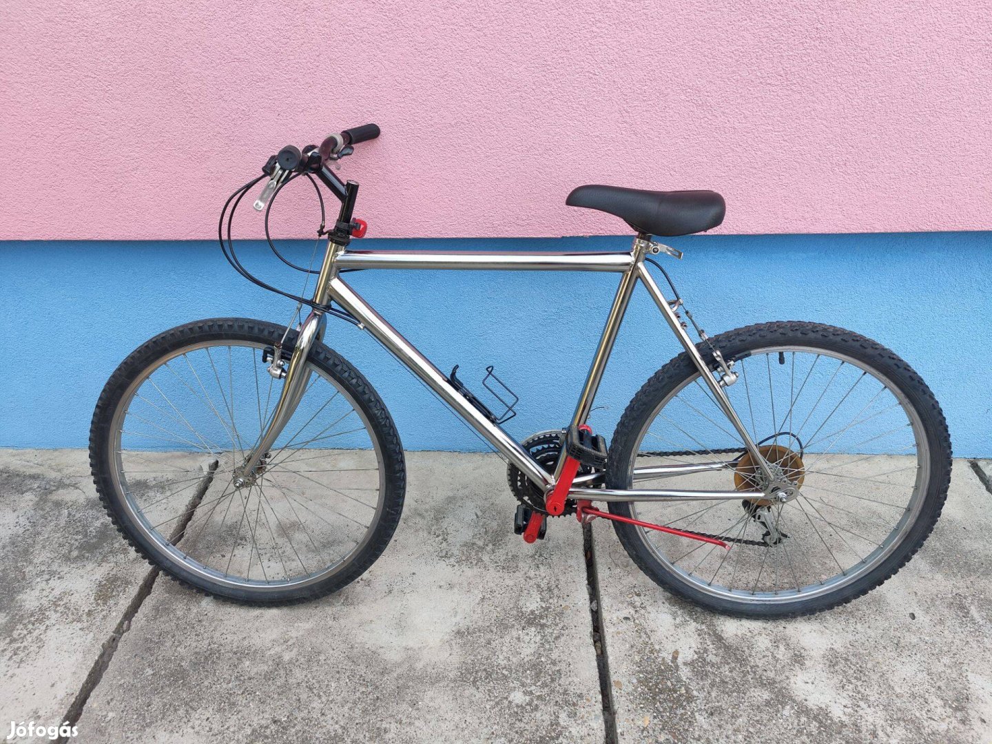 Kerékpár bicikli montainbike króm
