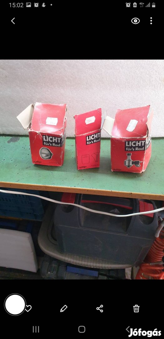 Kerékpár lámpa szett dinamóval