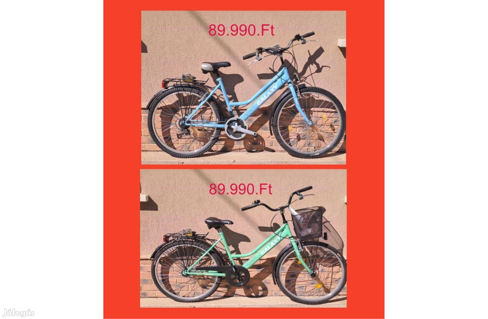 Kerékpárok, 26"-os városi és MTB, váltós kivitelben, garanciával