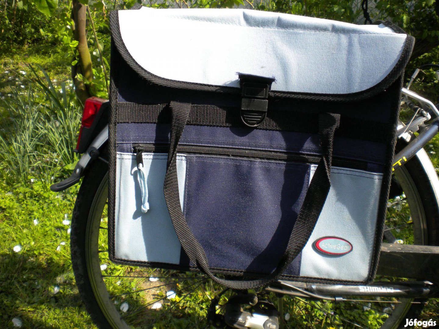 Kerékpáros táska bevásárló szatyor
