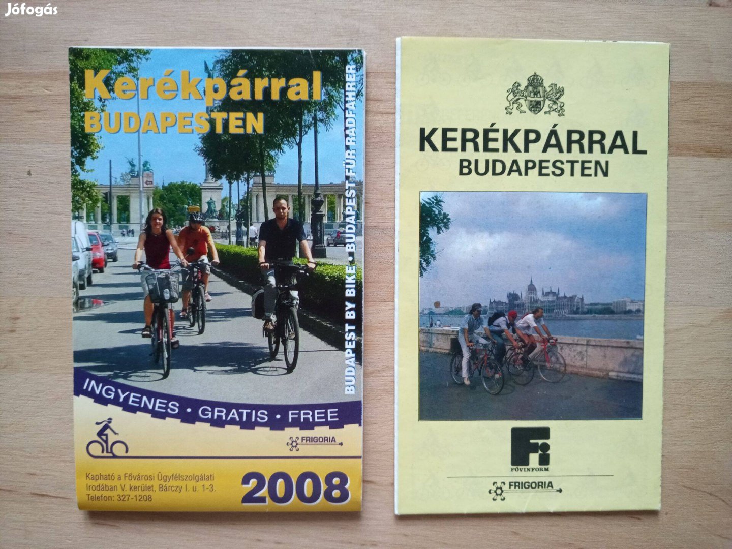 Kerékpáros térképek 1994 és 2008