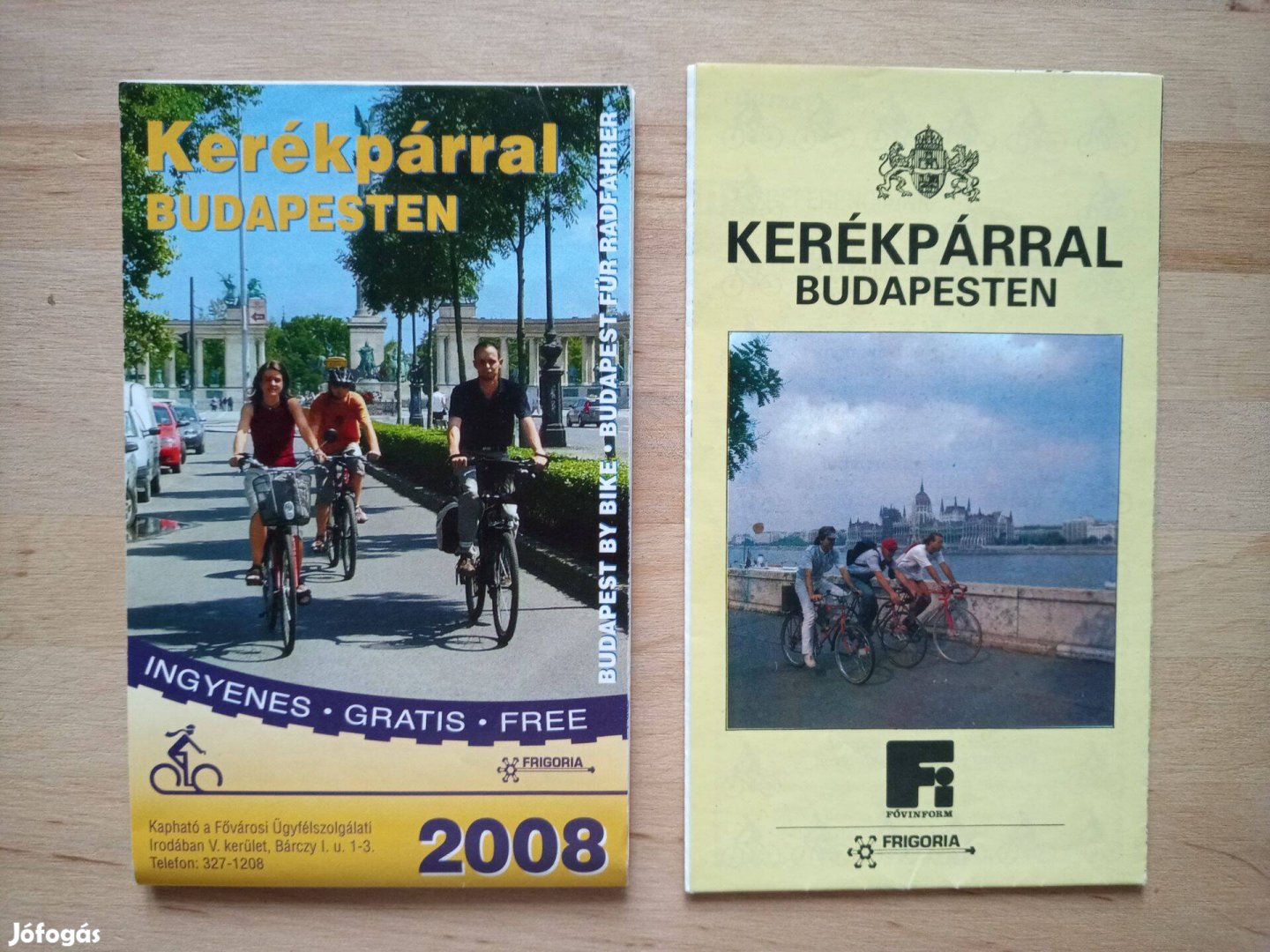 Kerékpáros térképek 1994 és 2008