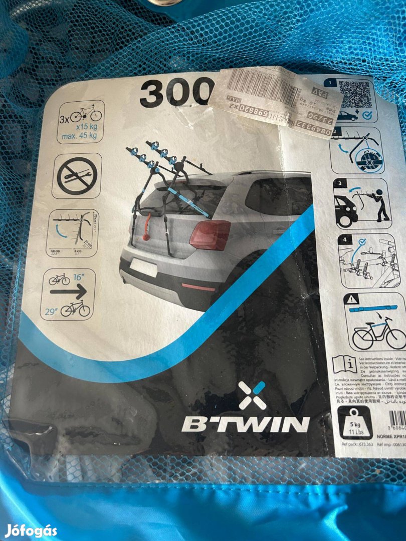 Kerékpártartó Dechatlonos