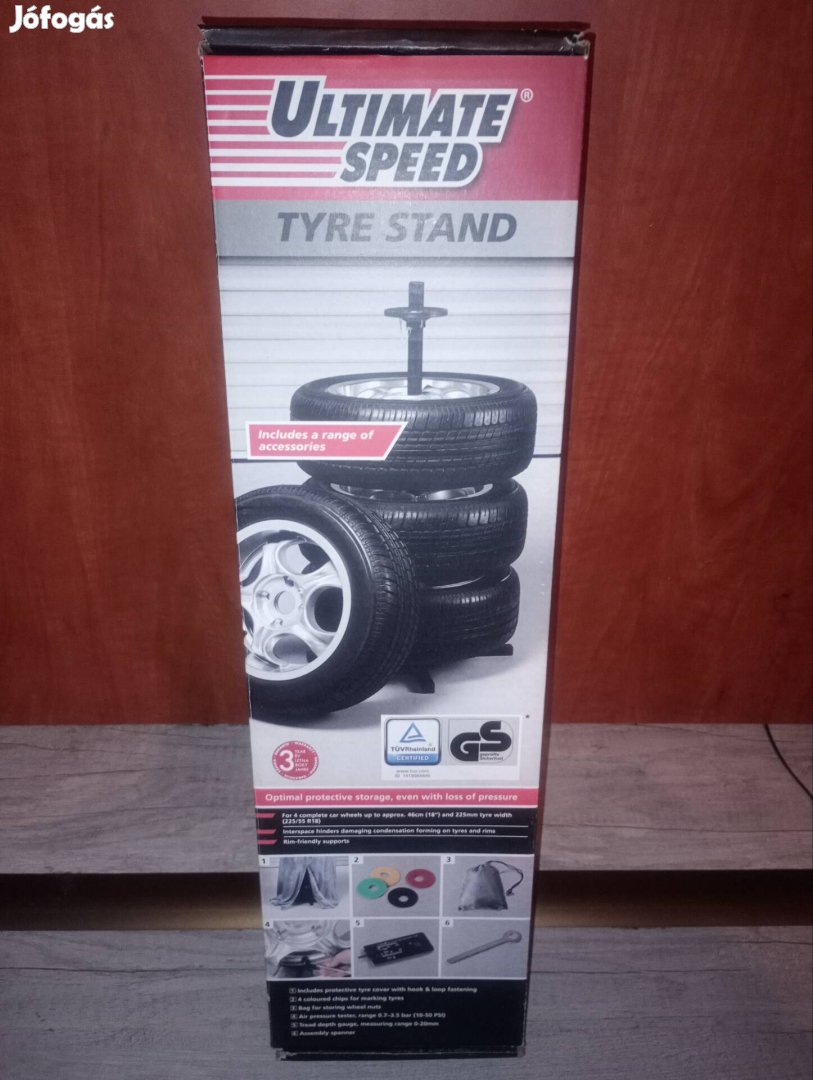 Keréktároló állvány