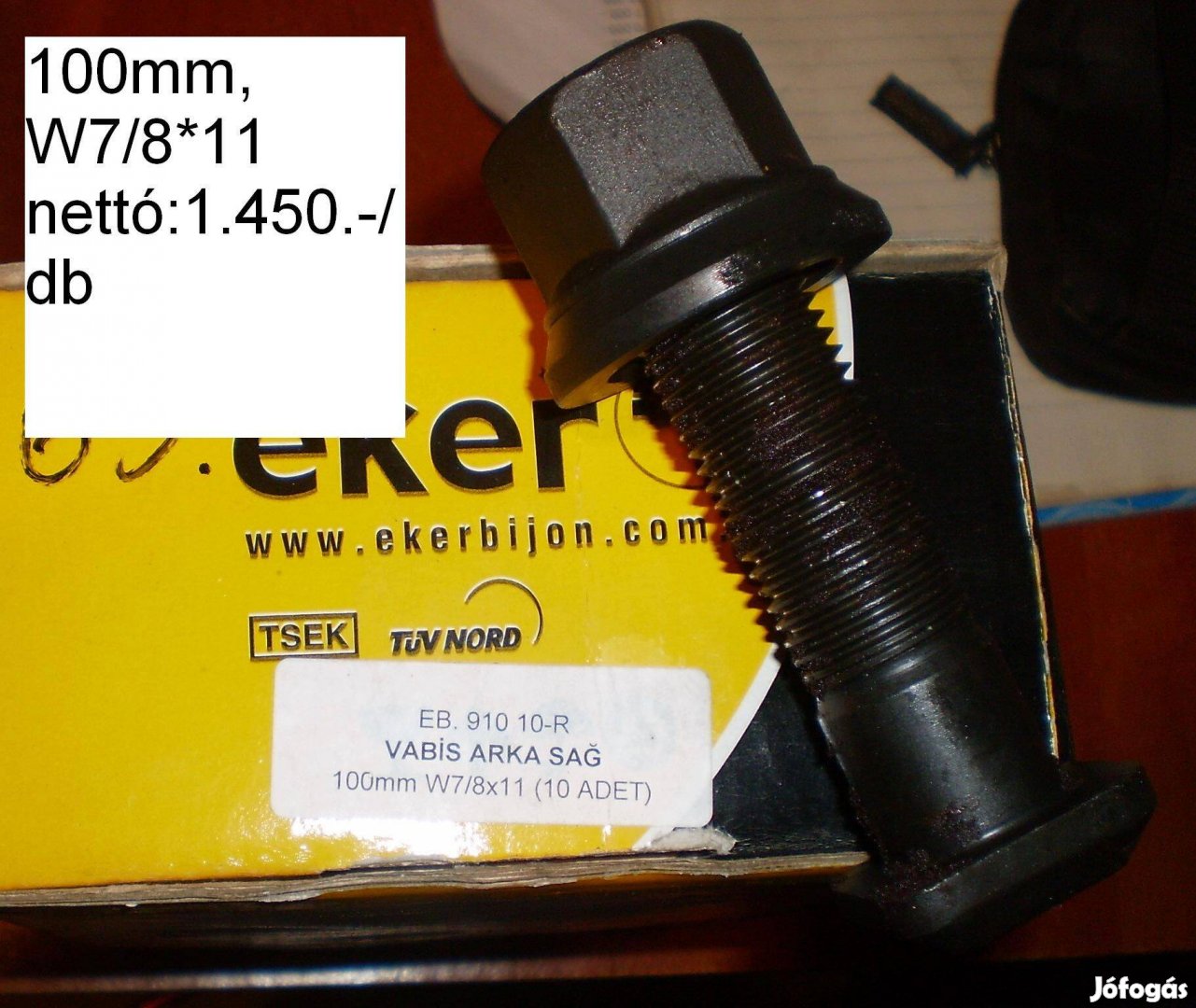 Keréktő csavar 100mm Új!