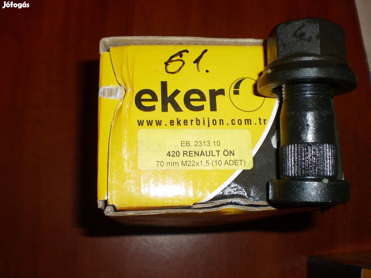 Keréktő csavar 70mm új