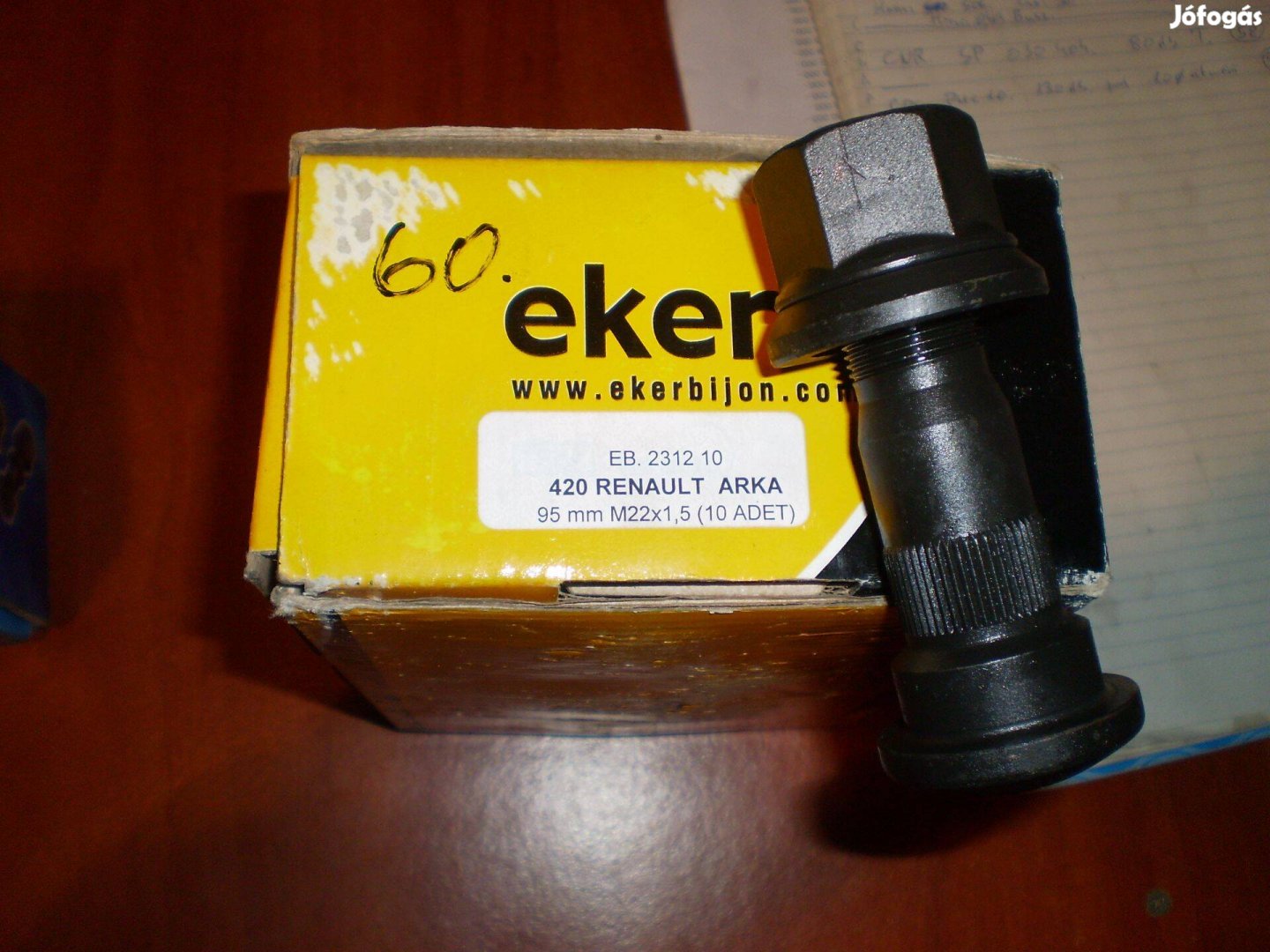 Keréktő csavar, 95mm új