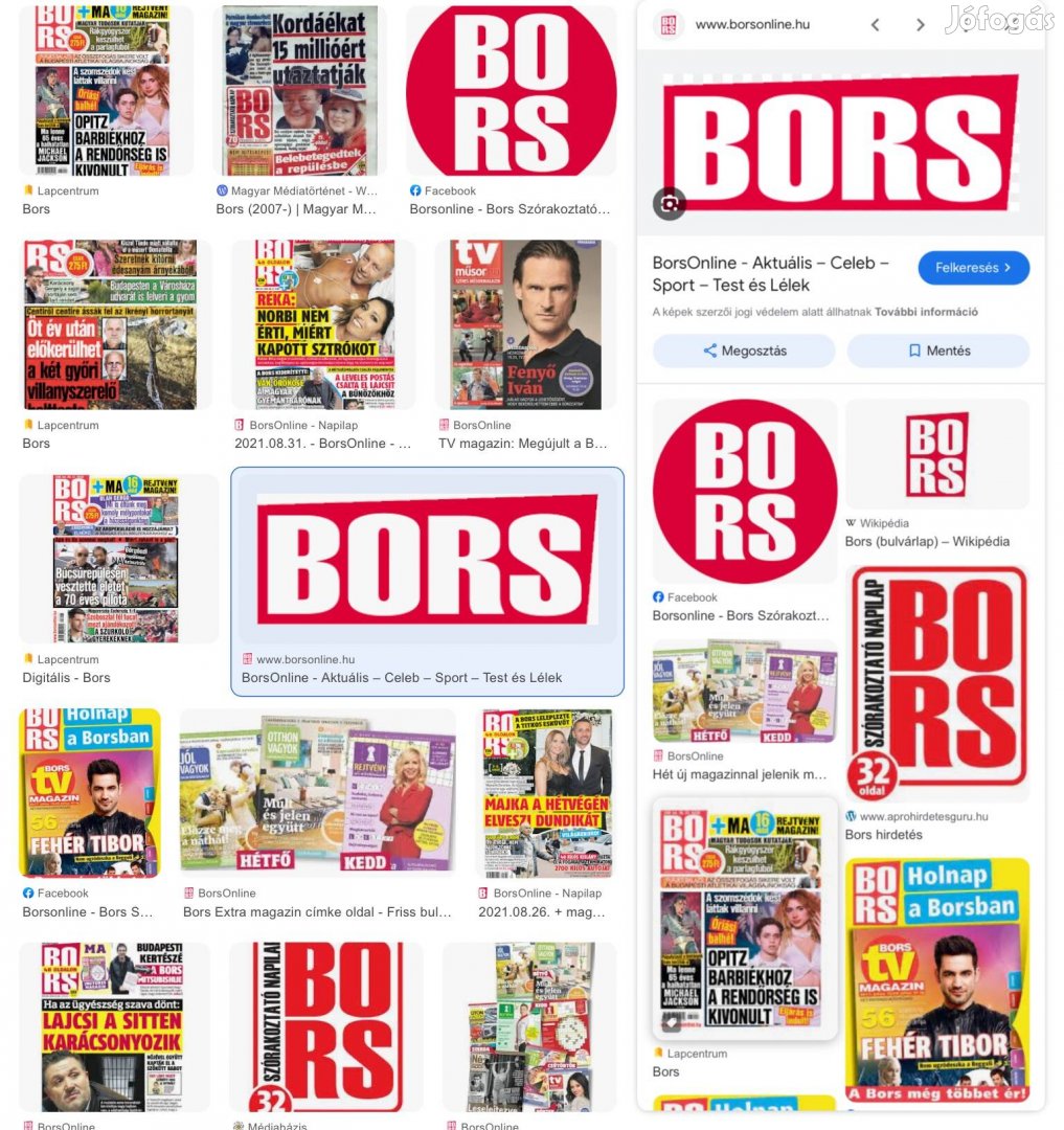 Keresek: A Bors újság 2014. augusztus 13- i számát megvenném