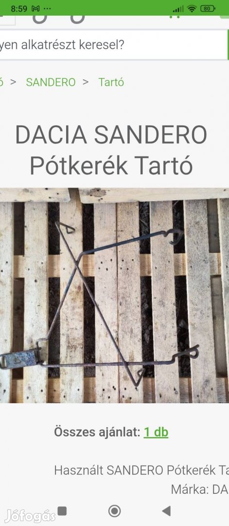 Keresek: Dacia Sandero pótkerektartó