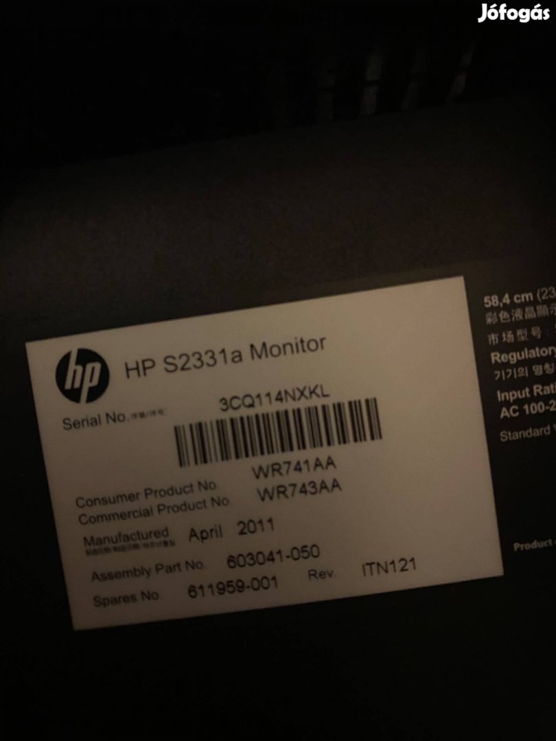 Keresek: HP monitor eladó