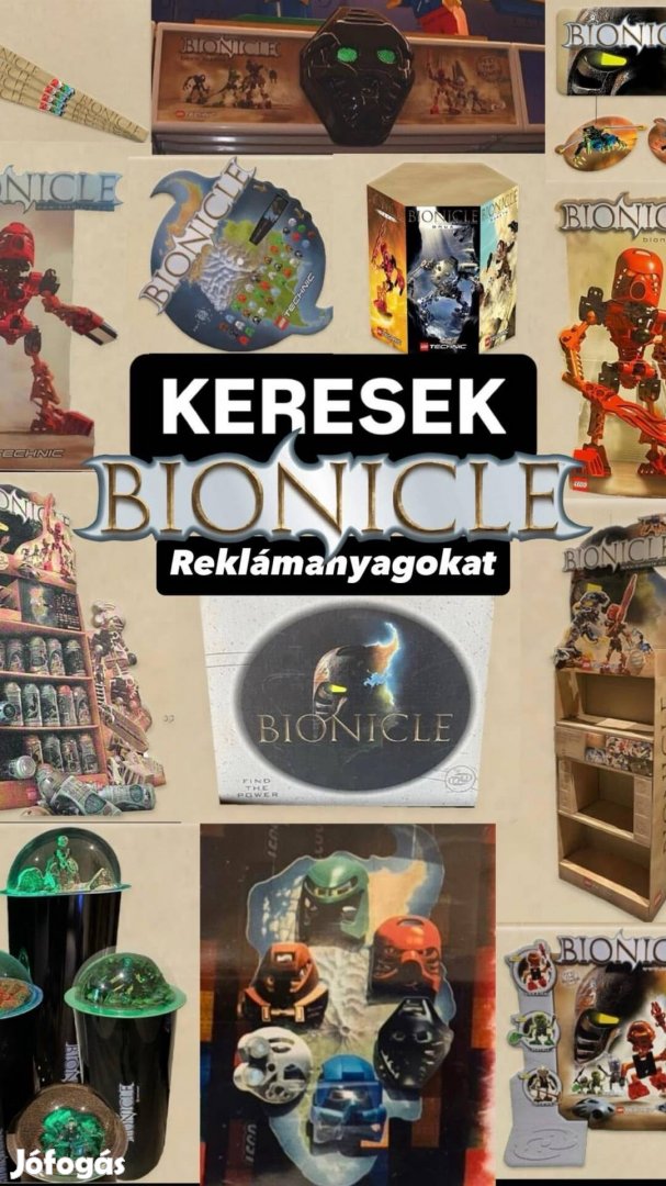 Keresek: Keresek Lego Bionicle bolti reklámanyagokat, dekorációkat, displayeket