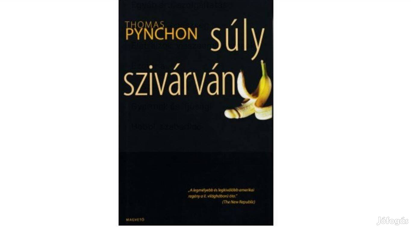 Keresek: Keresem megvételre: Thomas Pynchon: Súlyszivárvány