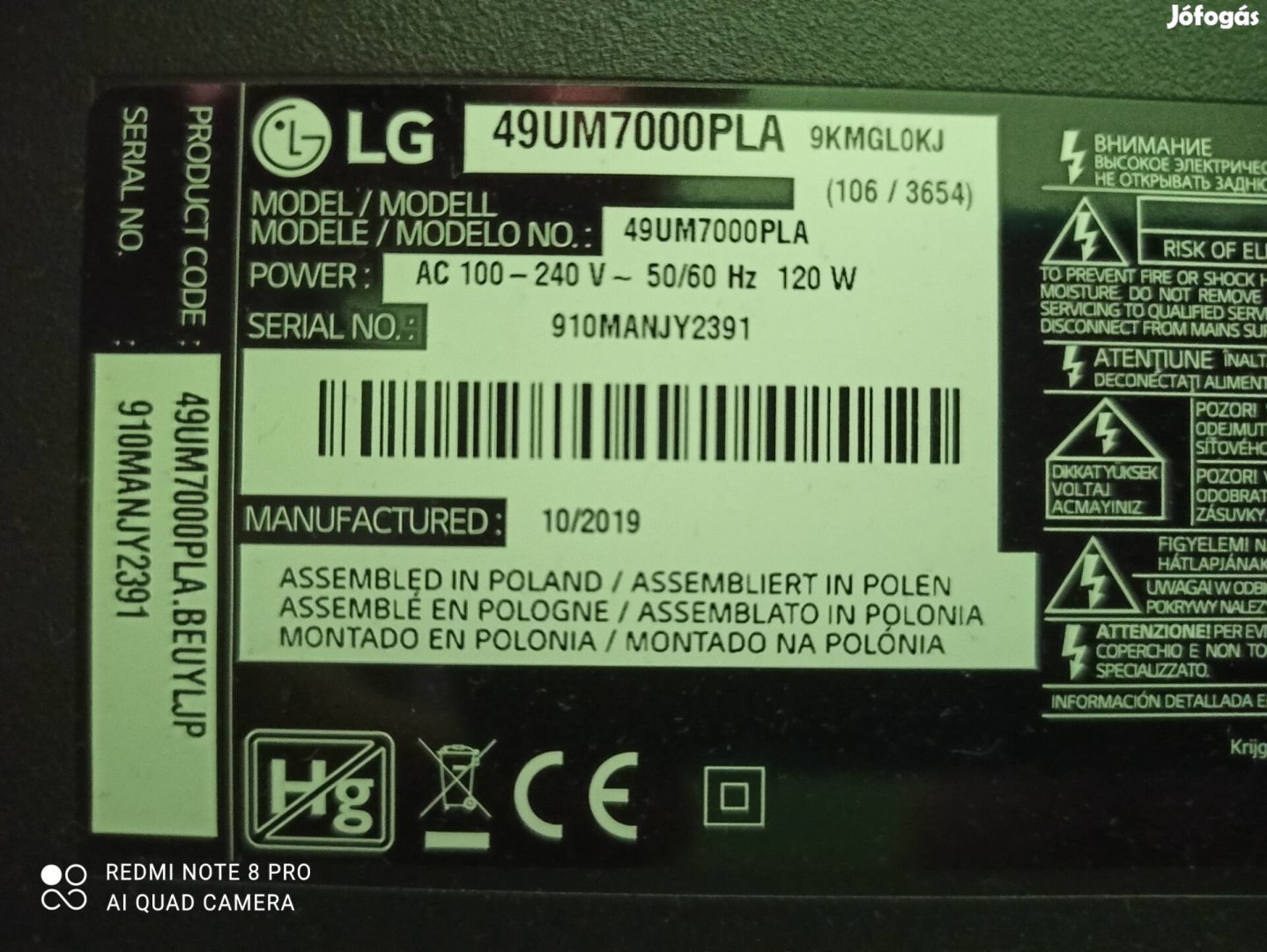 Keresek: LG 49UM7000PLA