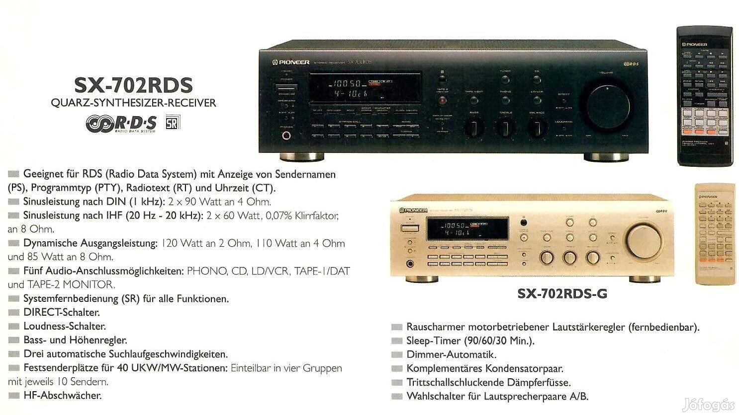 Keresek Pioneer SX-702RDS receiver rádió erősítő keresek