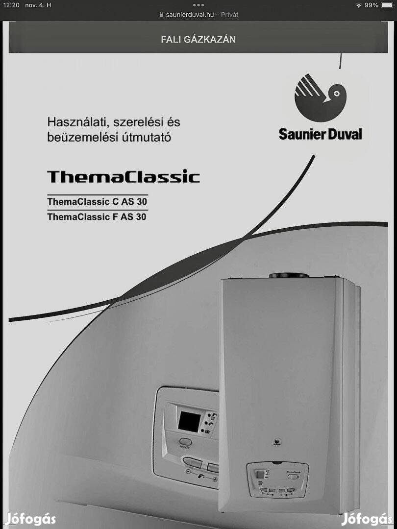 Keresek Saunier Duval Thema Classic F AS 30 E gázkazánt