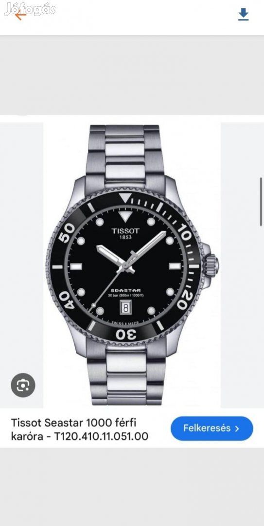 Keresek: Tissot Seastar 1000 tip T 120.410..új karórát keresek 