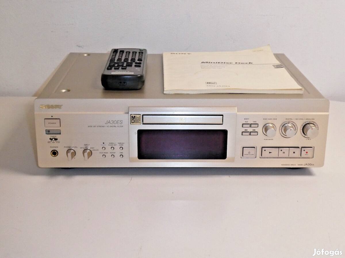 Keresek: Vásárolnék Sony MDS-JA30Es JA30Es MD Minidisc deck lejátszó