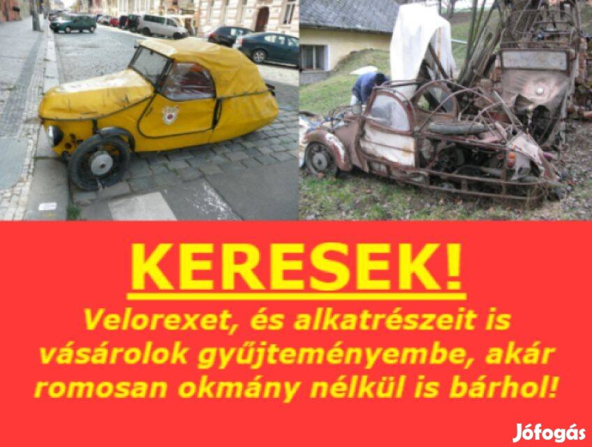 Keresek: Velorex Oscart és alkatrészeit is, akár romos állapotban is bárhol !!