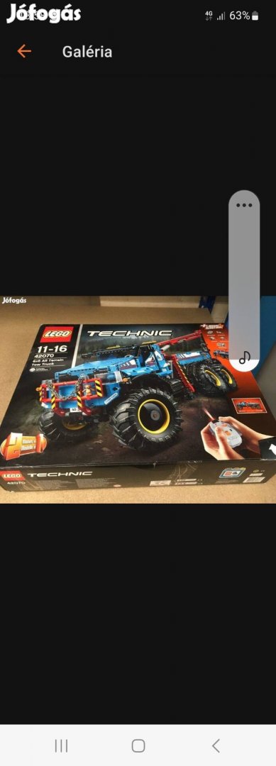 Keresel 42070 lego technic dobozát