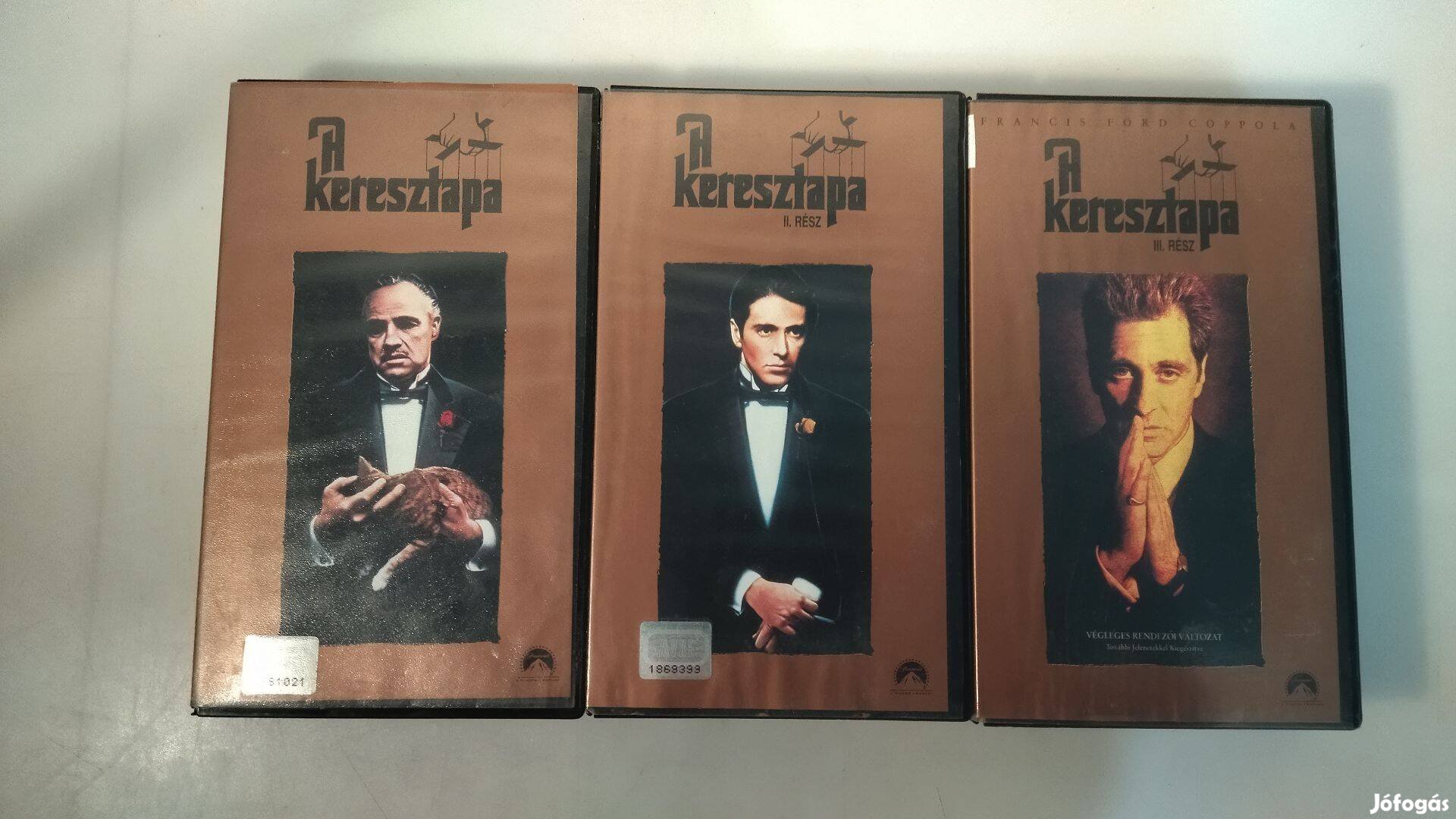 Keresztapa 1-2-3 VHS Videókazetta A Keresztapa-trilógia