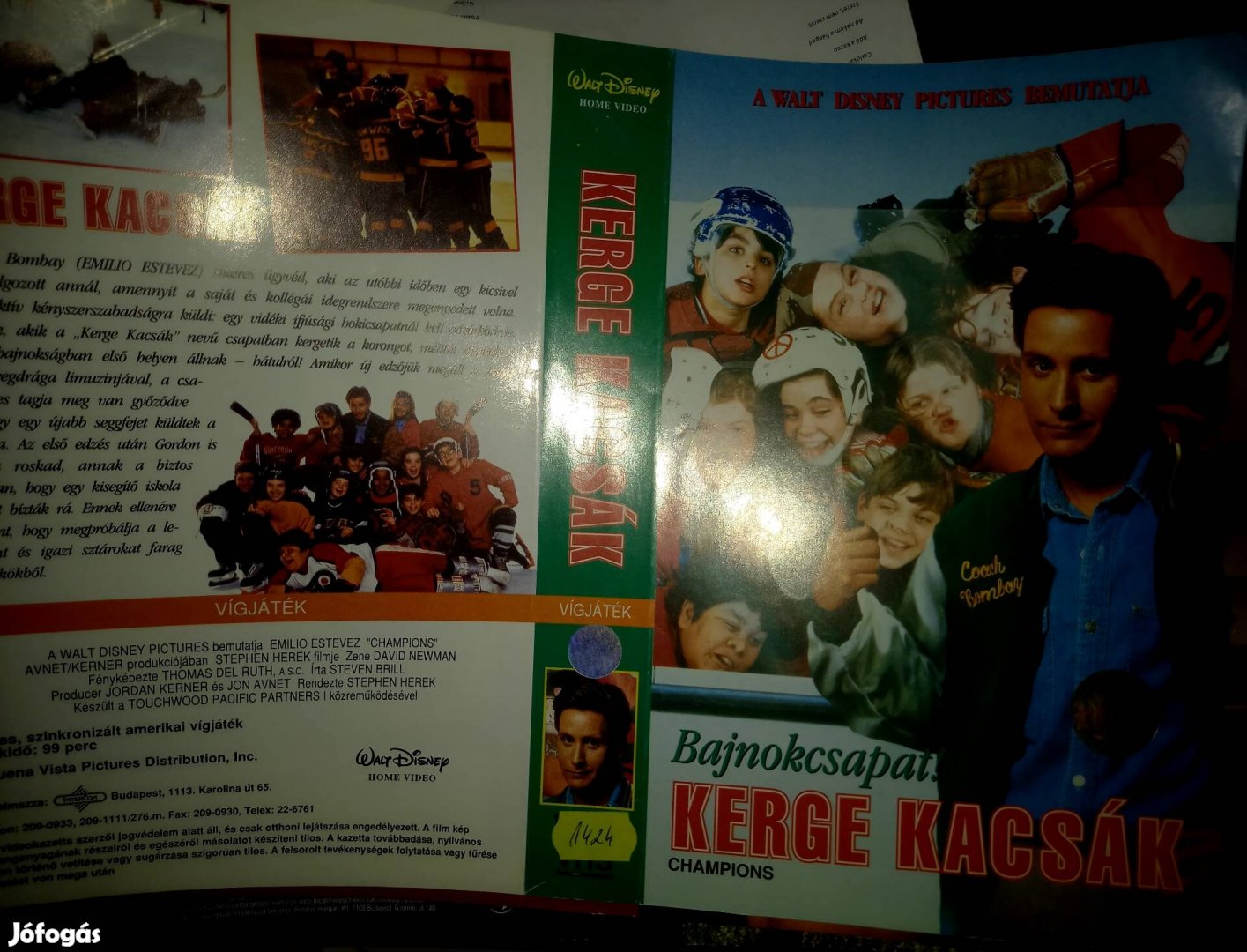 Kerge kacsák - vígjáték vhs- Emilio Estevez