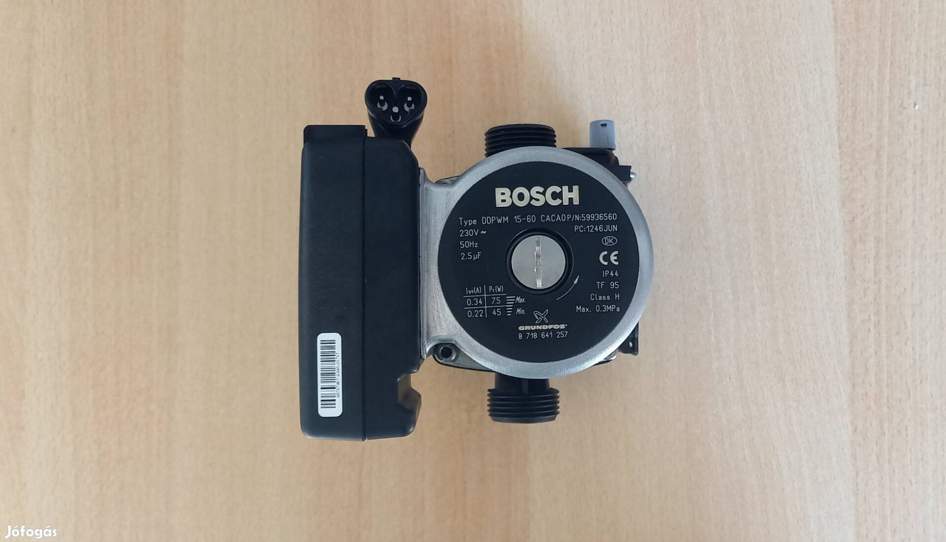 Keringető szivattyu Grundfos Bosch Ddpwm 15-60 Eredeti! Szervizelt. 