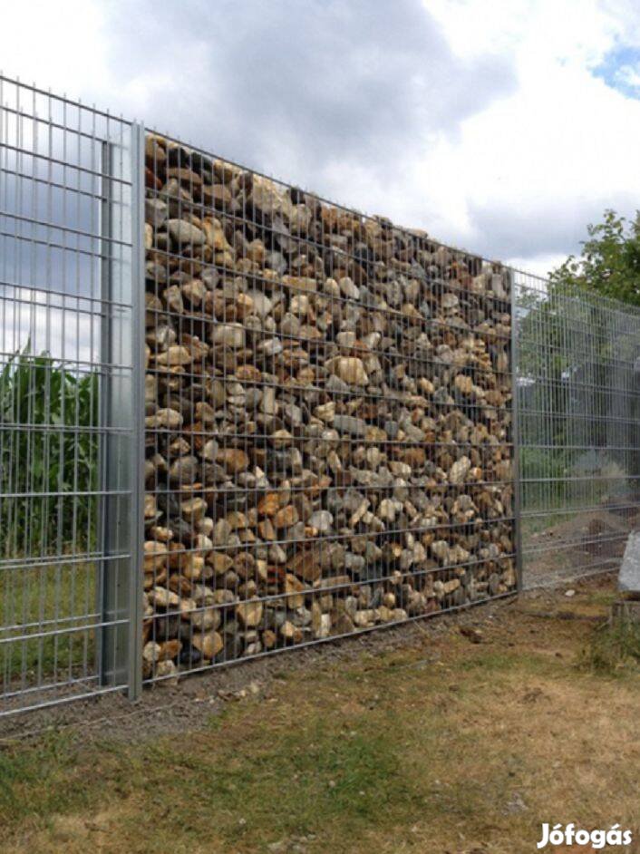 Kerítés, Gabion kerítésanyagok 100/200H országos szállítással. Biztons