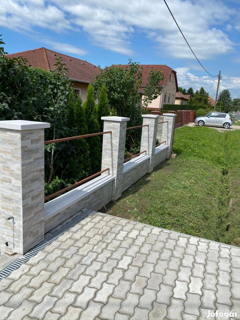 Kerítés műkő fedlap termék a gyártótól