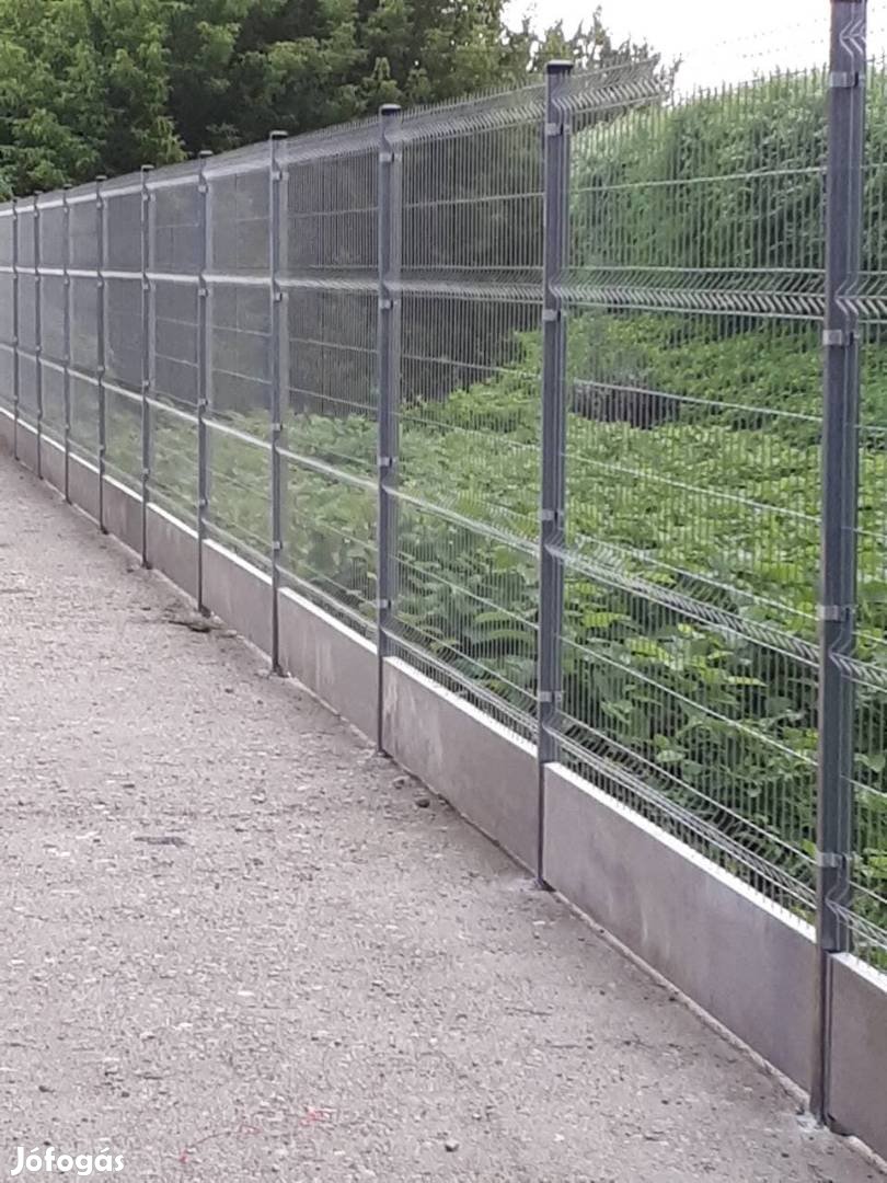 Kerítésdrót betonoszlop kerítés panel drótfonat vadháló lábazati elem