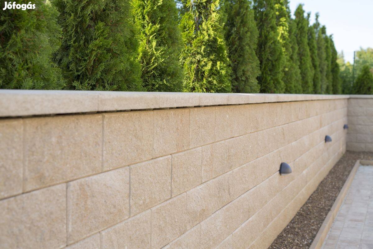 Kerítéskő Architektúra beige kerítés falazó, országos