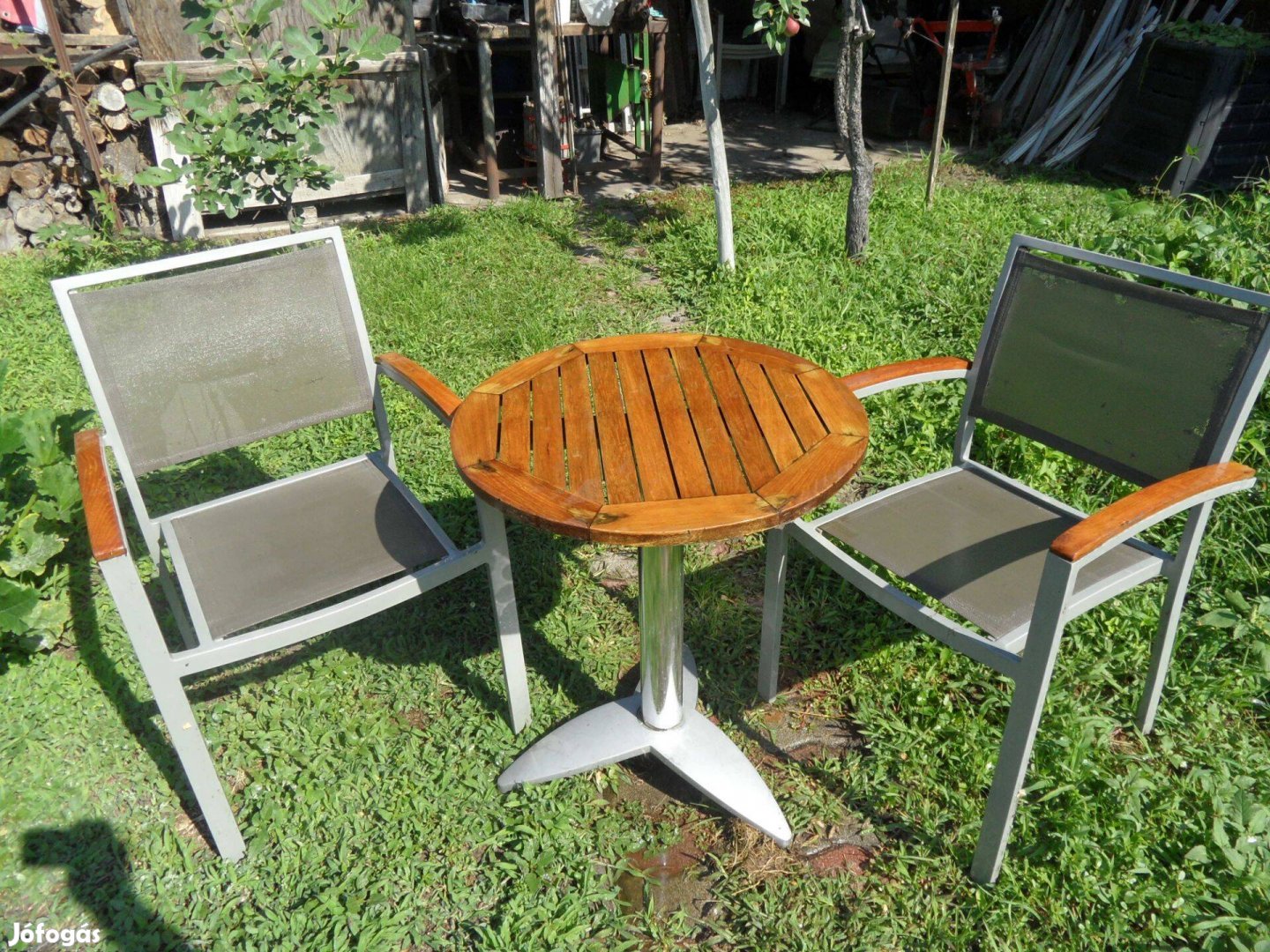 Kerti alumínium szék, és asztal