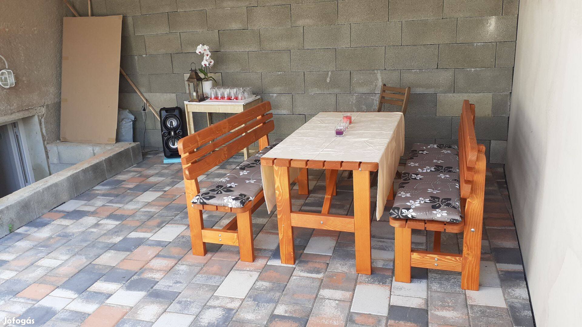 Kerti asztal garnitúra 150x75