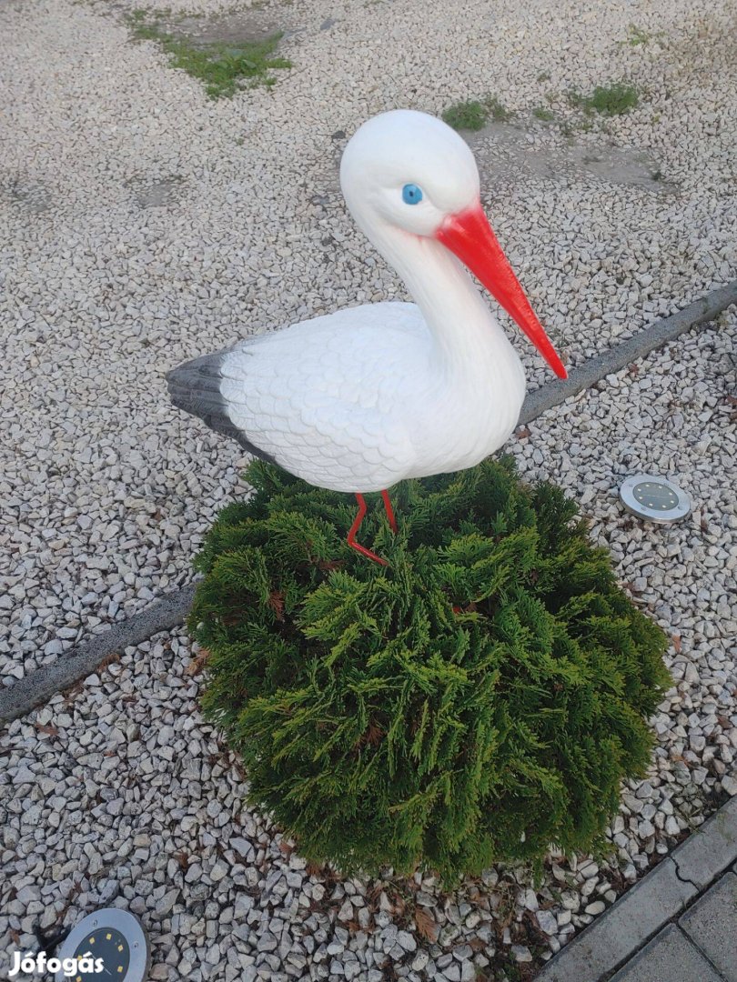 Kerti dísz gólya Új