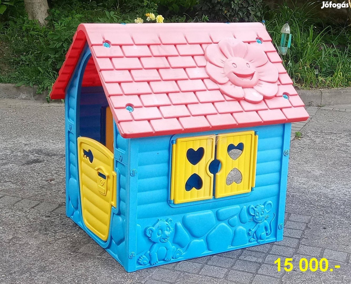 Kerti gyermek ház, búvóhely 75x85x90 cm
