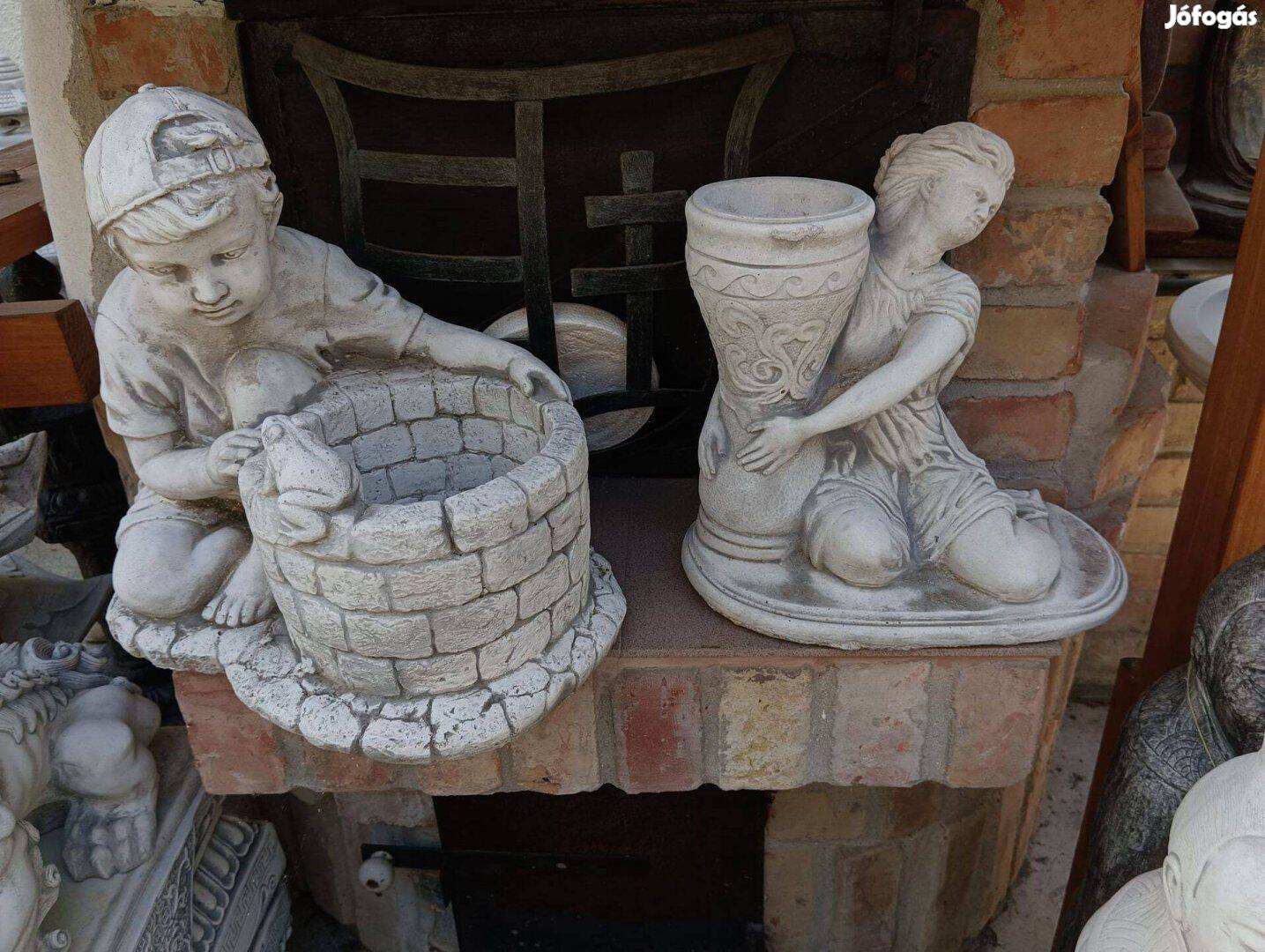 Kerti kő virágtartó kaspó figurák balkon szobor Fagyálló műkő
