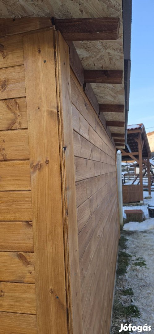 Kerti tároló,faház, lambéria,osb,zsindely