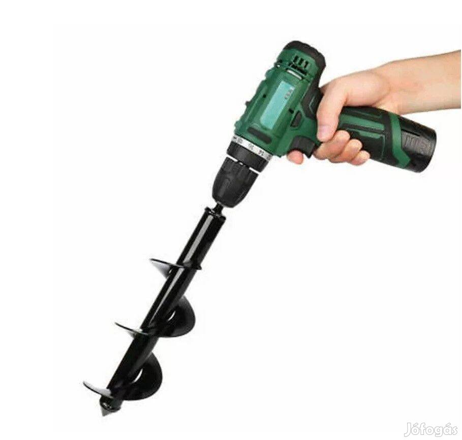 Kerti ültető talajfúró földfúró lyukfúró spirál csiga 300x80mm