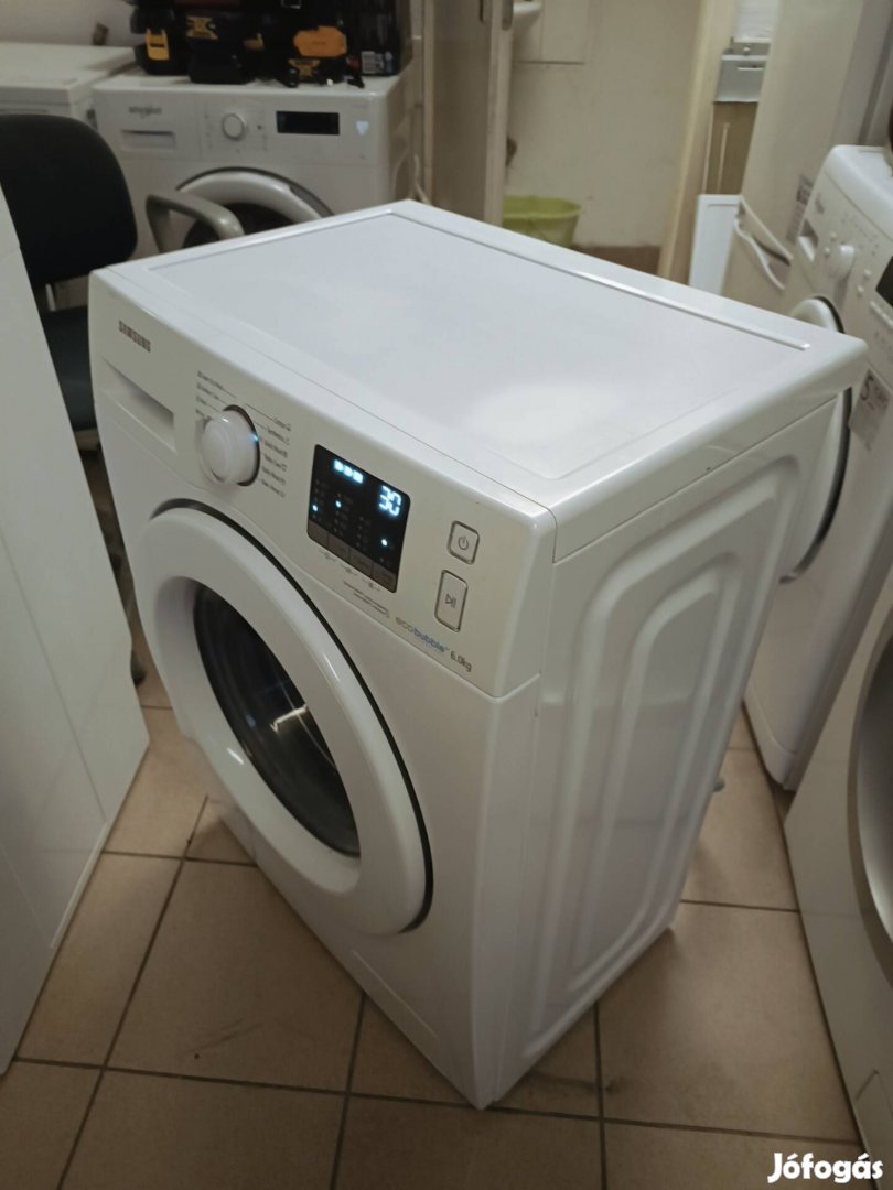 Keskeny 6kg A+++ Samsung Eco bubble kifogástalan mosógép 