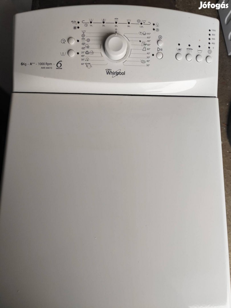 Keskeny felültöltős keskeny Whirlpool