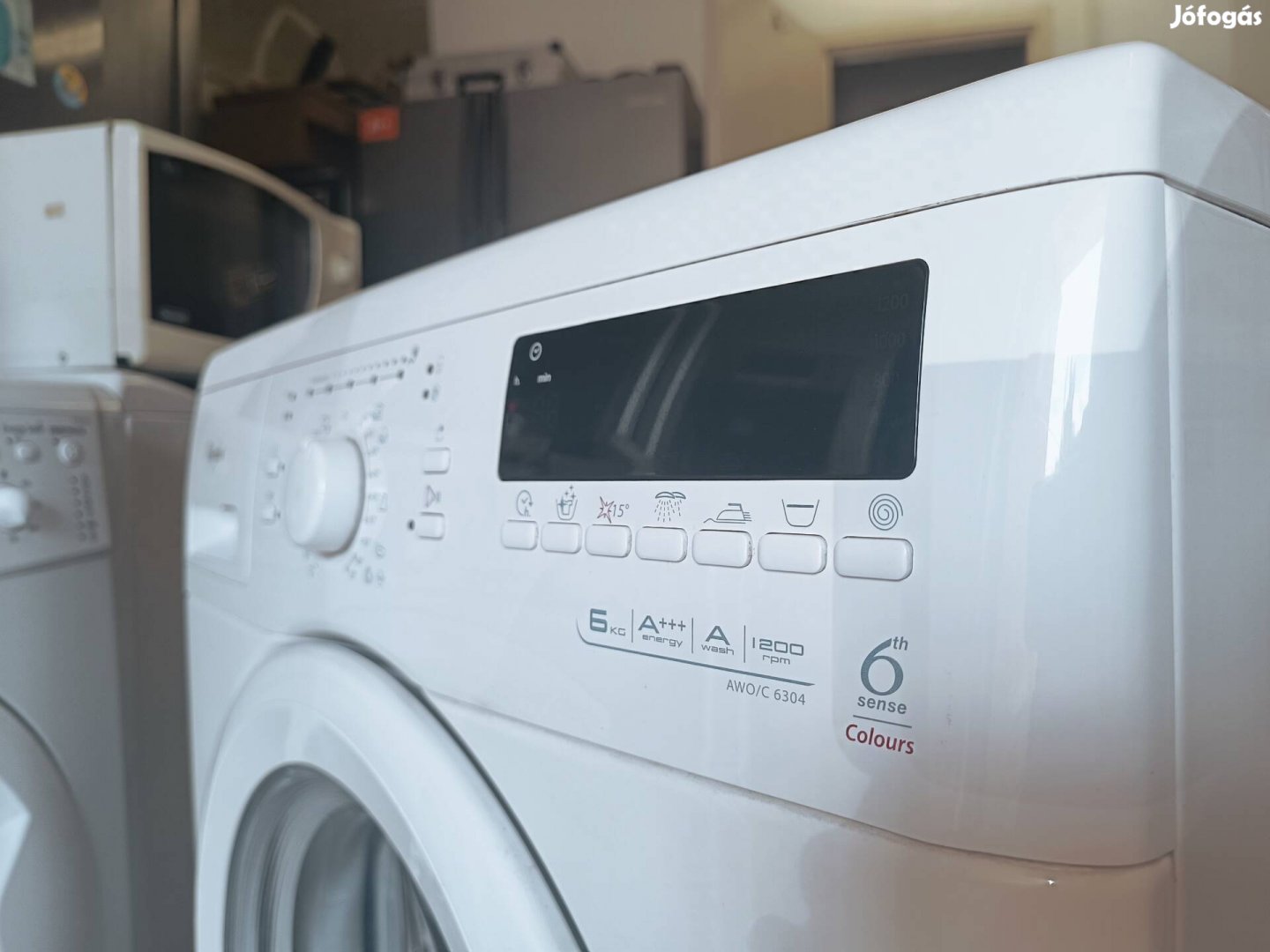 Keskenyebb kivitelű 6kg A+++, kifogástalan Whirlpool 6.érzék mosógép  