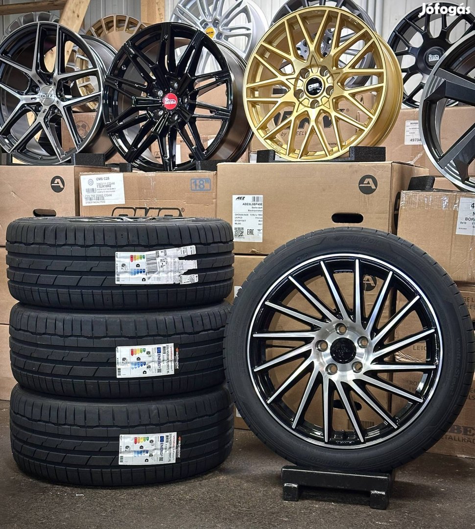 Keskin Új 5x112 18zoll alufelnik 225/45 R18 új nyári gumikkal