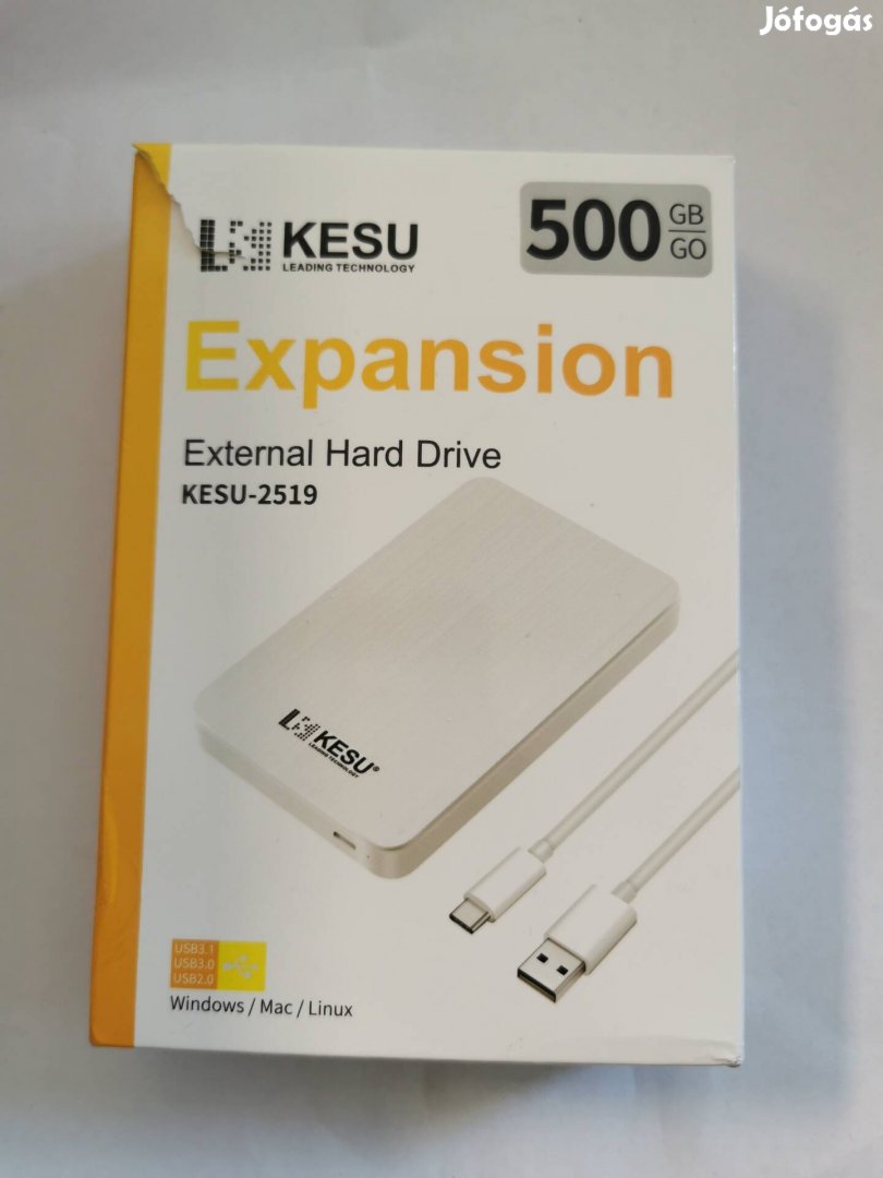 Kesu 500GB HDD 10 hó gyári garanciával 