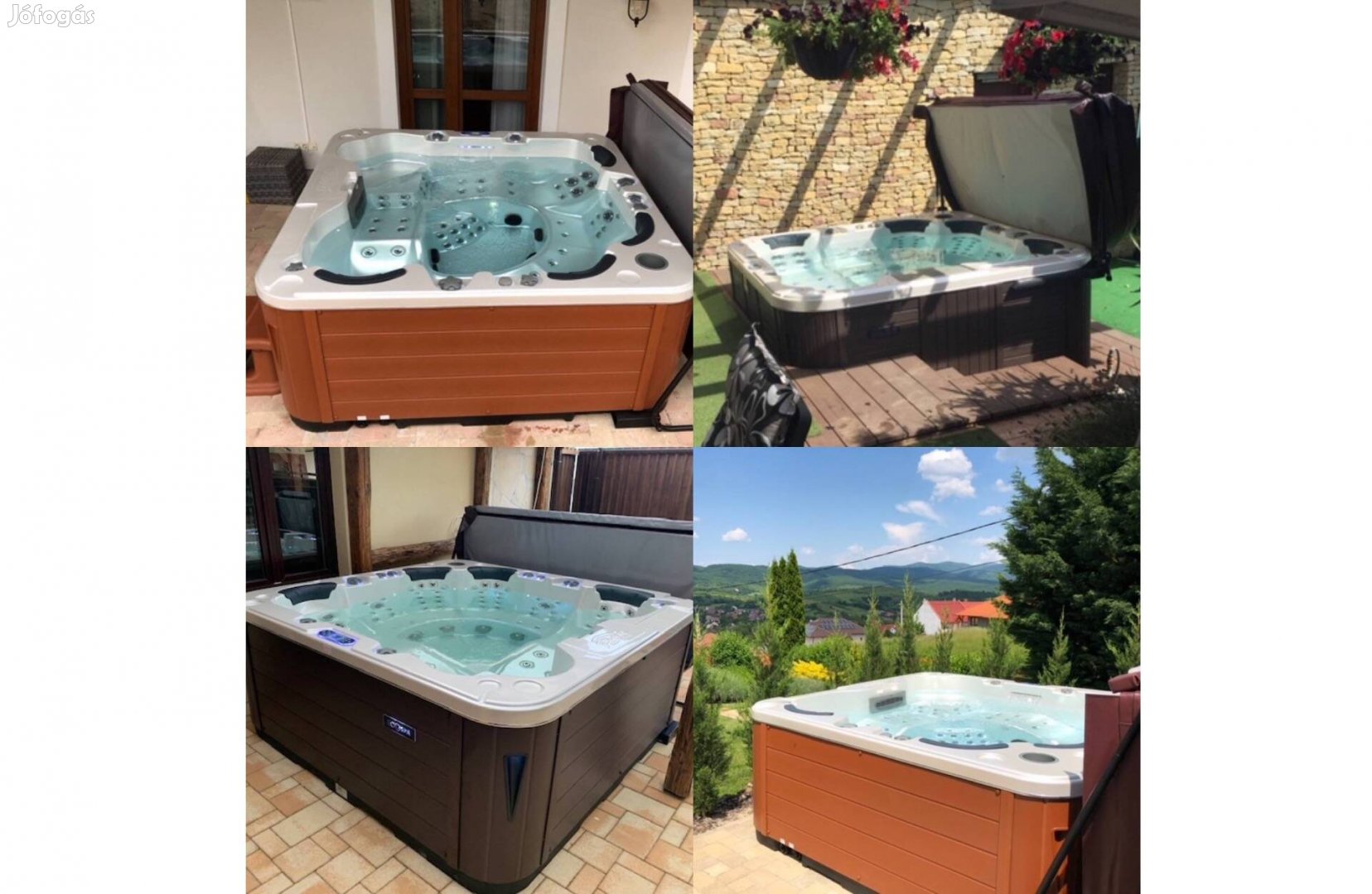 Készlet. újwhirlpoolmontecarlo 6F Wifi jakuzzi masszázsmedence jacuzzi