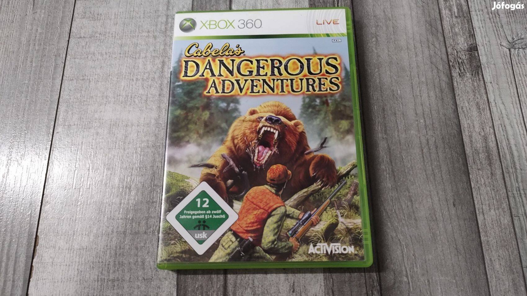 Készleten Xbox 360 : Cabelas Dangerous Adventures - Puskához is jó !