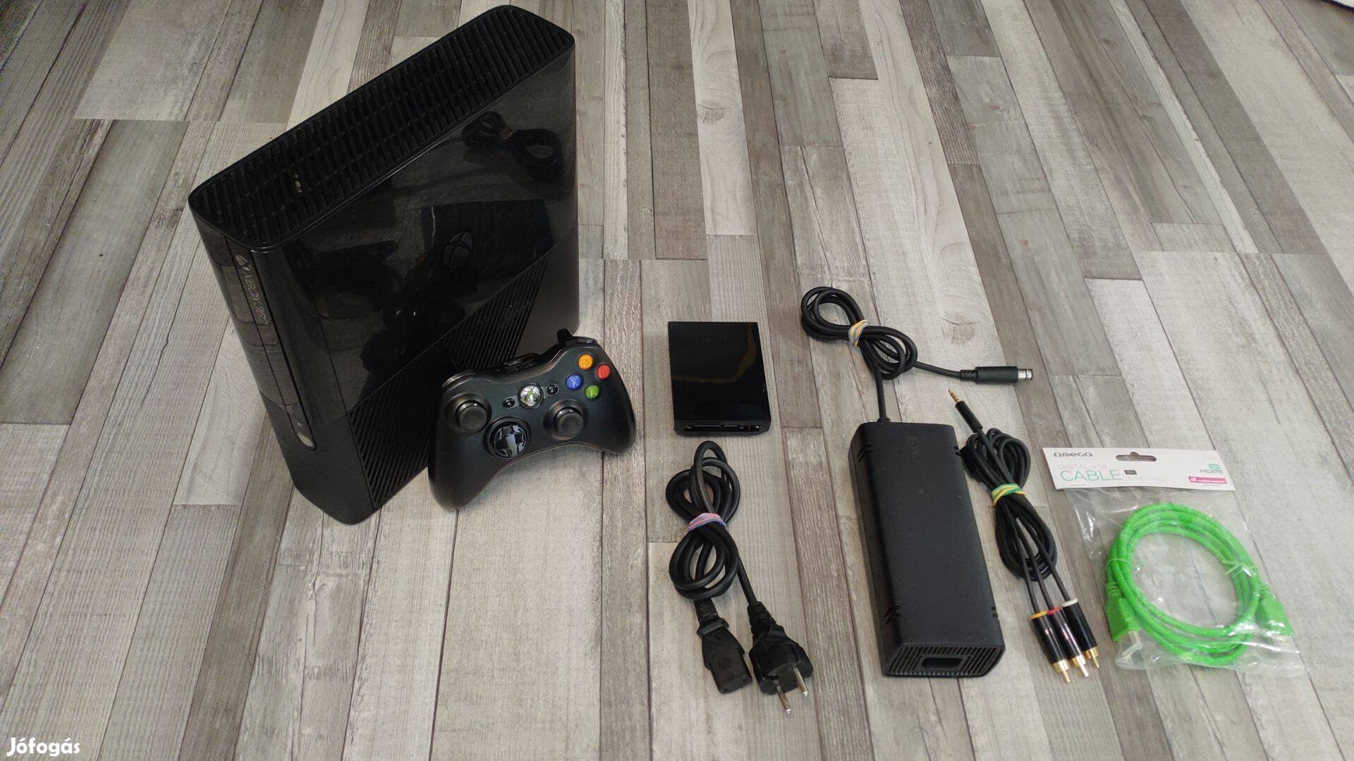 Készleten! Xbox 360 E Slim 250gb Konzol +Ajándék Játék!