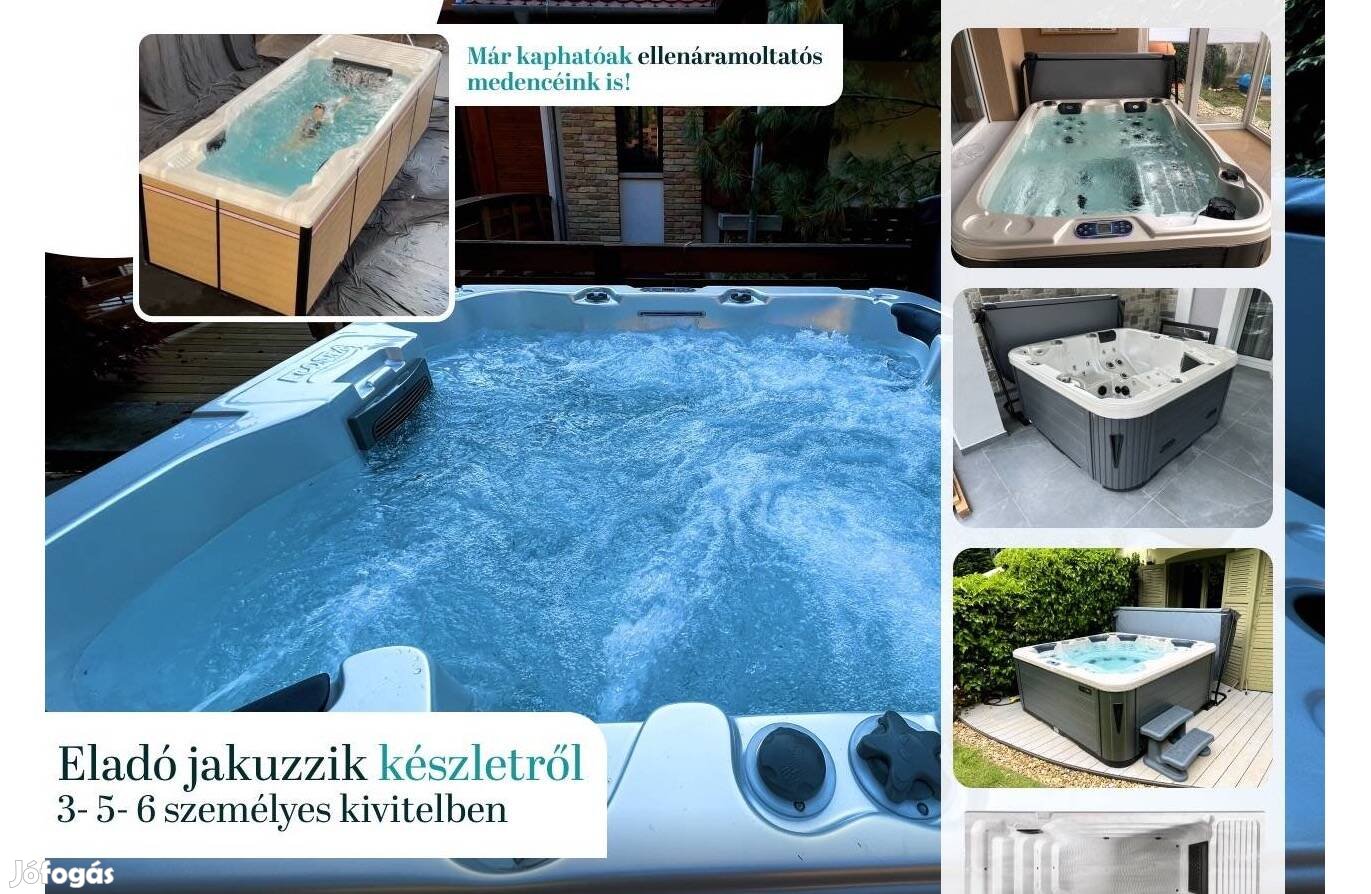 Készleten új több fekvős Whirlpoolwifi jakuzzi masszázsmedence jacuzzi