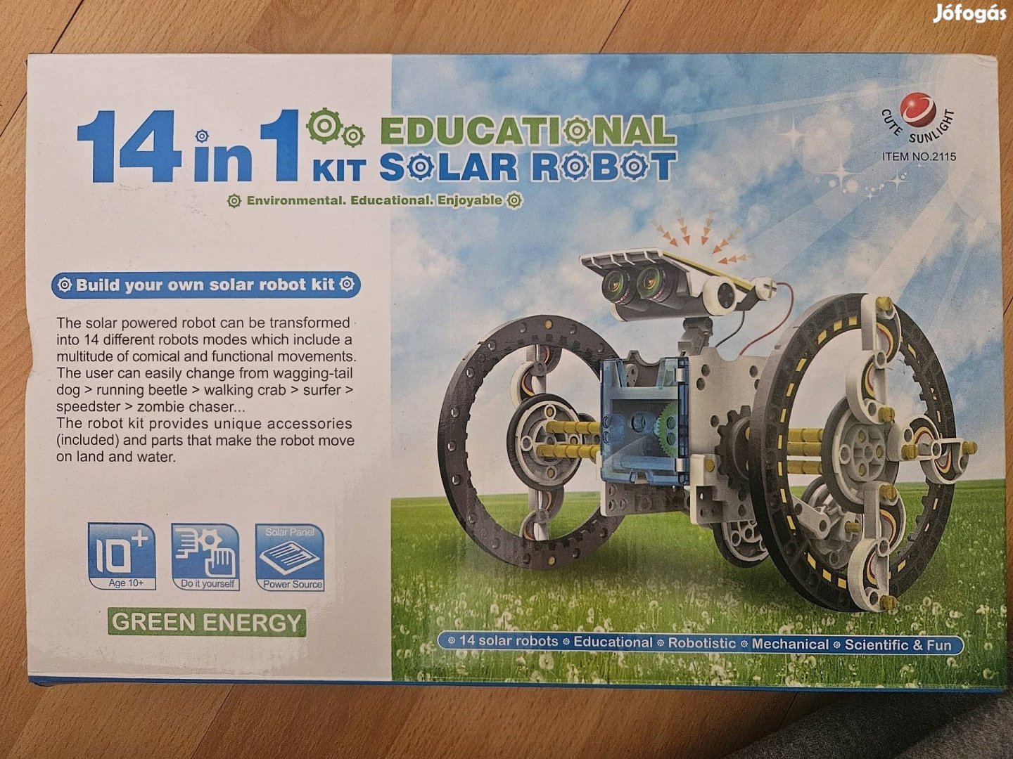 Készségfejlesztő robot építőjáték 14 in 1