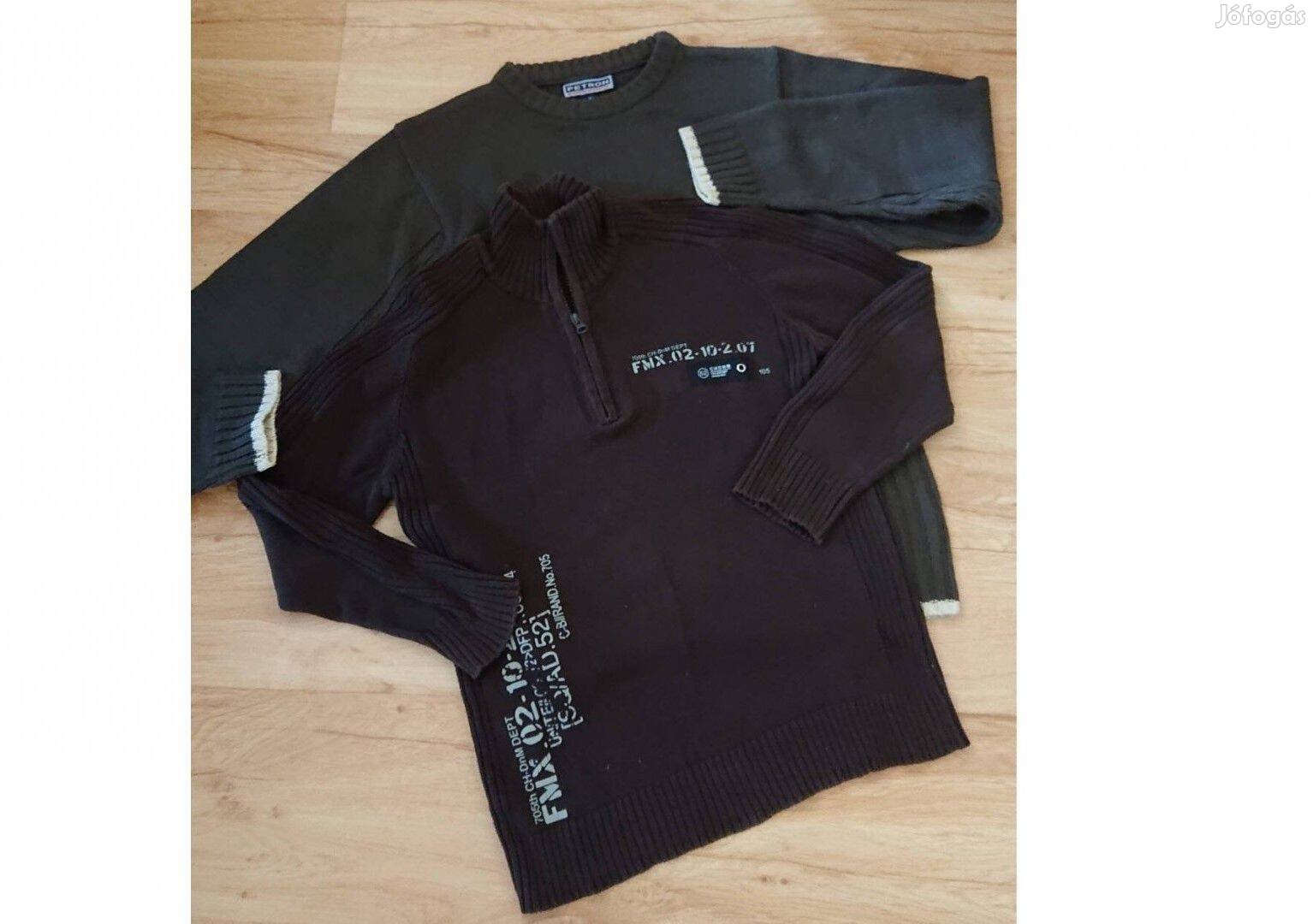 Két darab márkás gépi kötött pulóver - mérve
