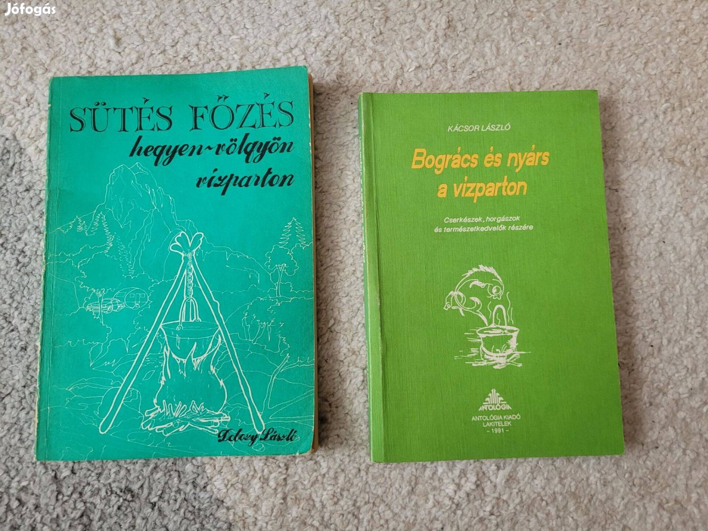 Két könyv bográcsos ételekről