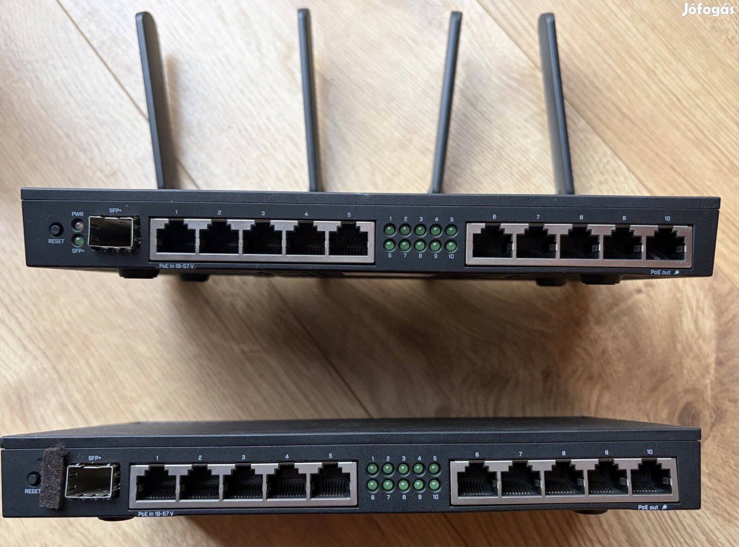 Két mikrotik router Wifi-s és Wifi nélküli RB4011iGSRM SFP